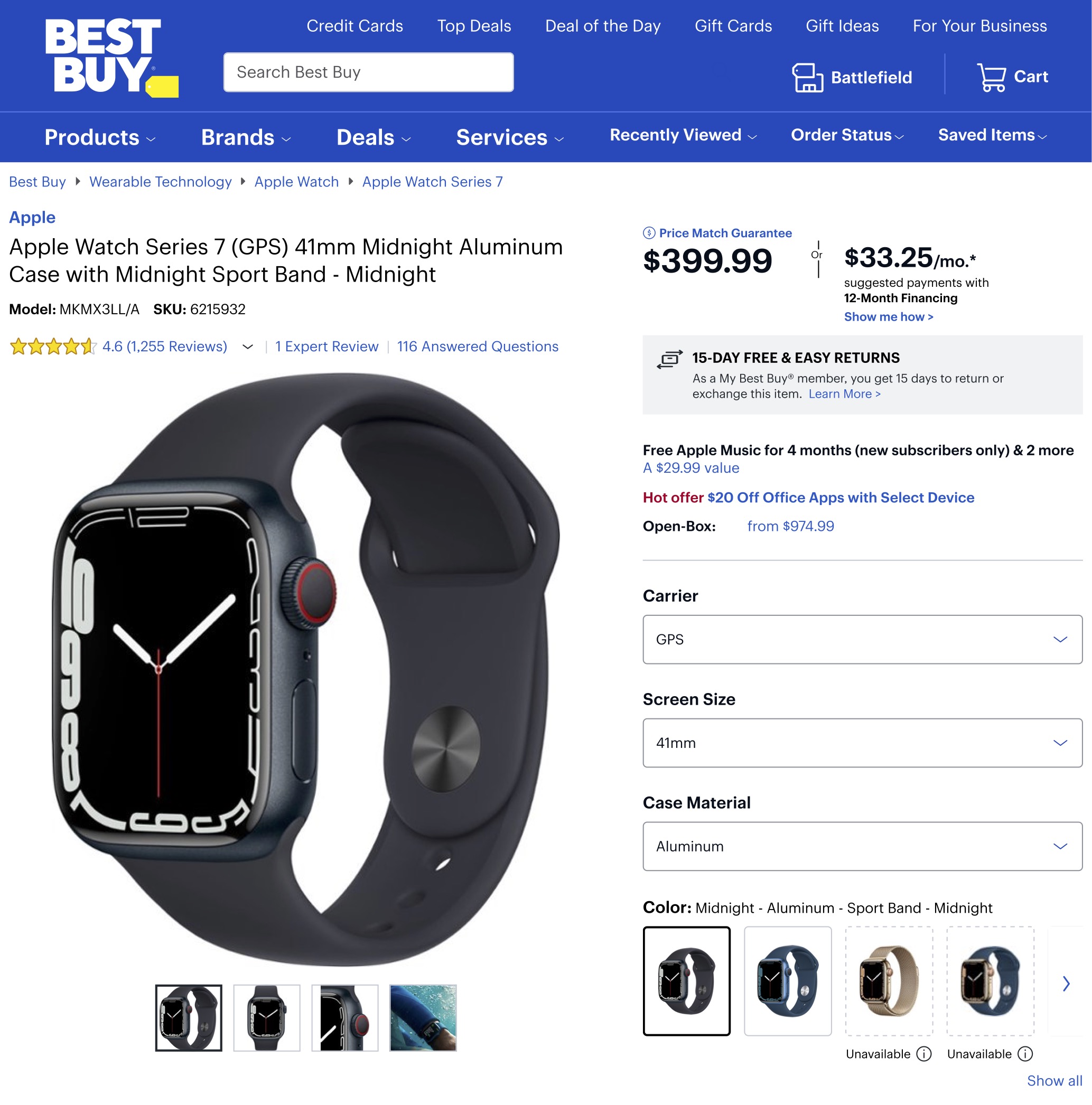 Best Buy product page